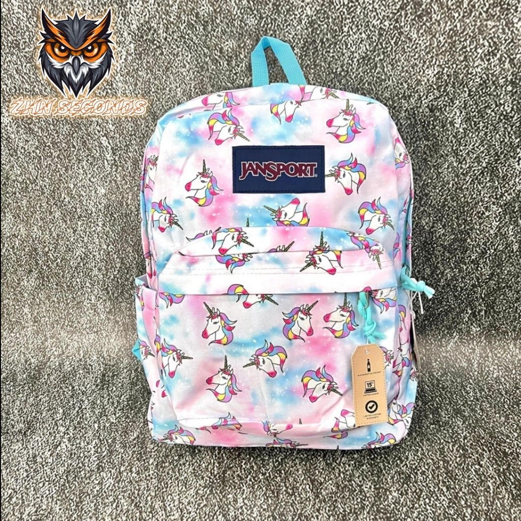 [BISA COD] TAS RANSEL JANSPORT UNICORN - BNWT ( FULL TAG+BARU )