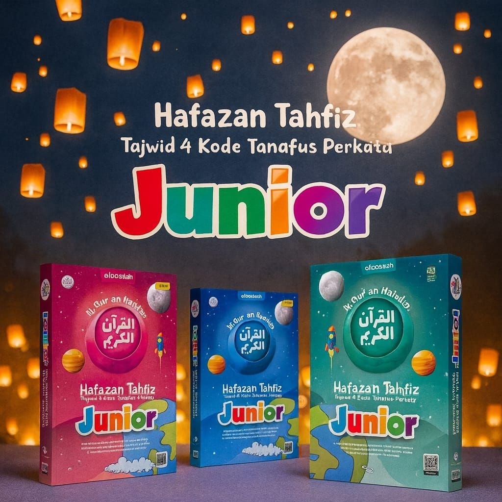 Al Quran Hafazan Junior Terjemah Perkata Latin 8 Blok Warna A5, Al Qur'an Hafalan Super Mudah Hafaza