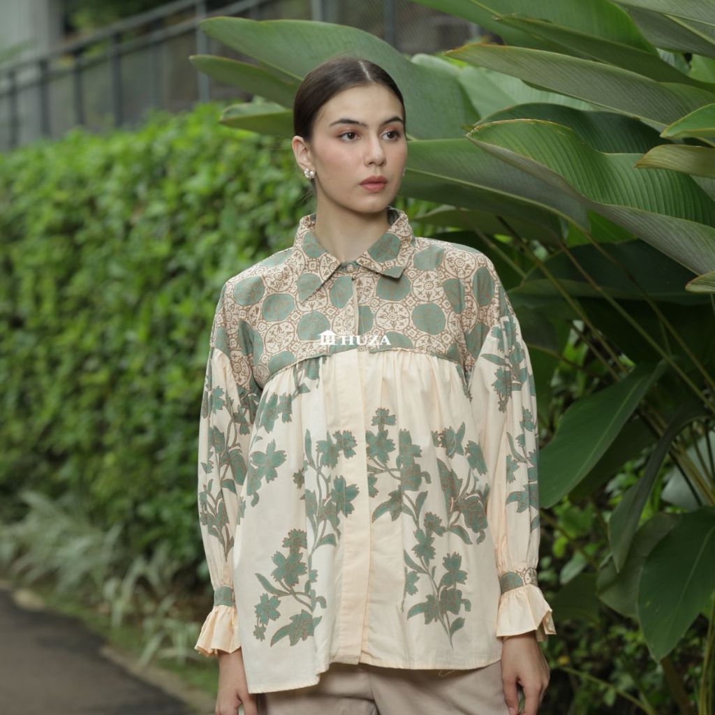 BATIK HUZA - BLOUSE BATIK WANITA BLOUSE CORNELIA