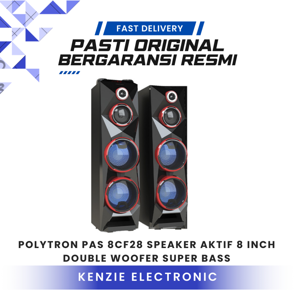 POLYTRON PAS 8CF28 speaker bluetooth speaker karaoke polytron pas8cf28