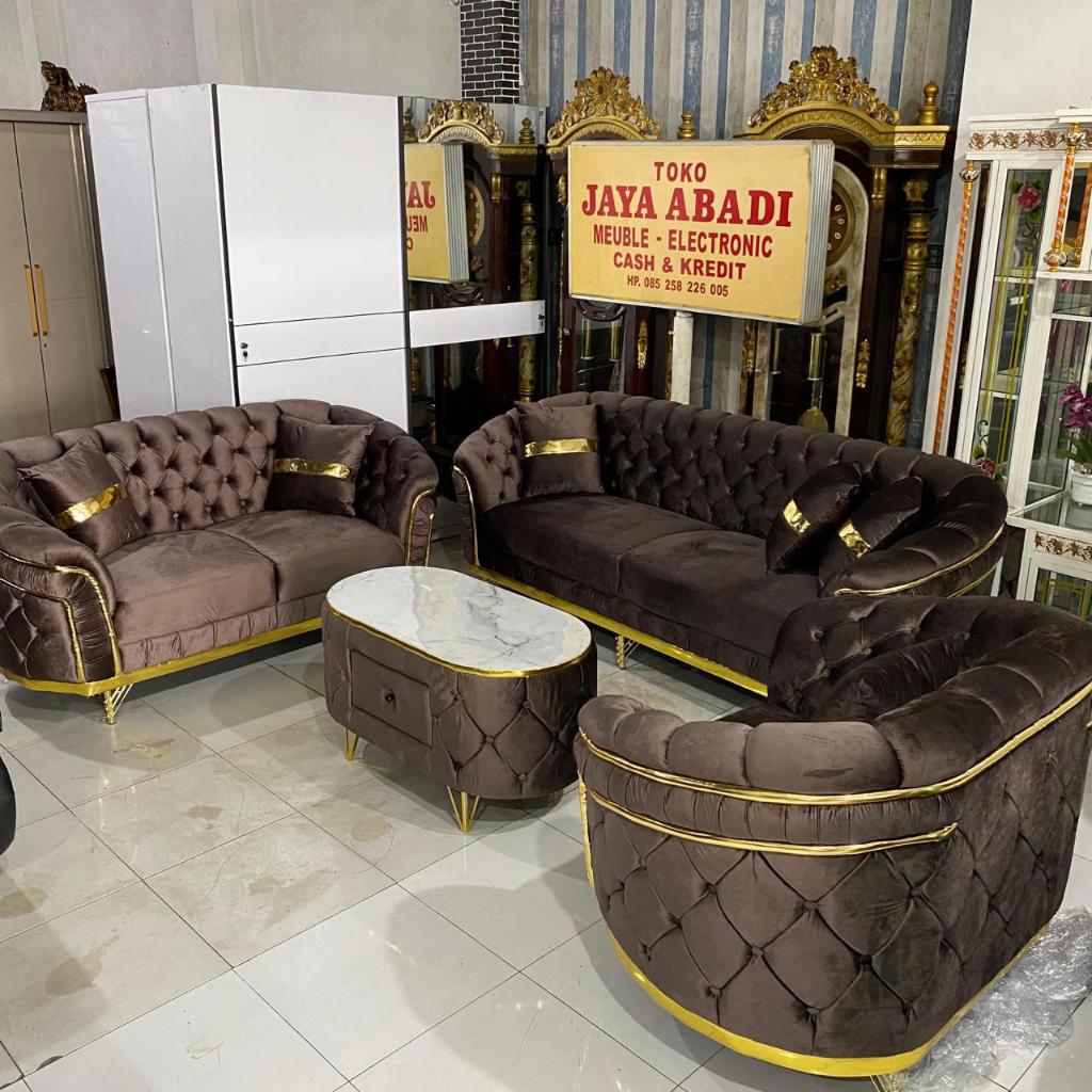 Sofa Turki 321 / Sofa Mewah / Sofa Premium / Sofa beludru