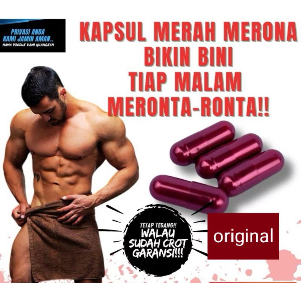 obat kuat pria kapsul merah maron super menambah stamina pria dewasa 15x lebih strong