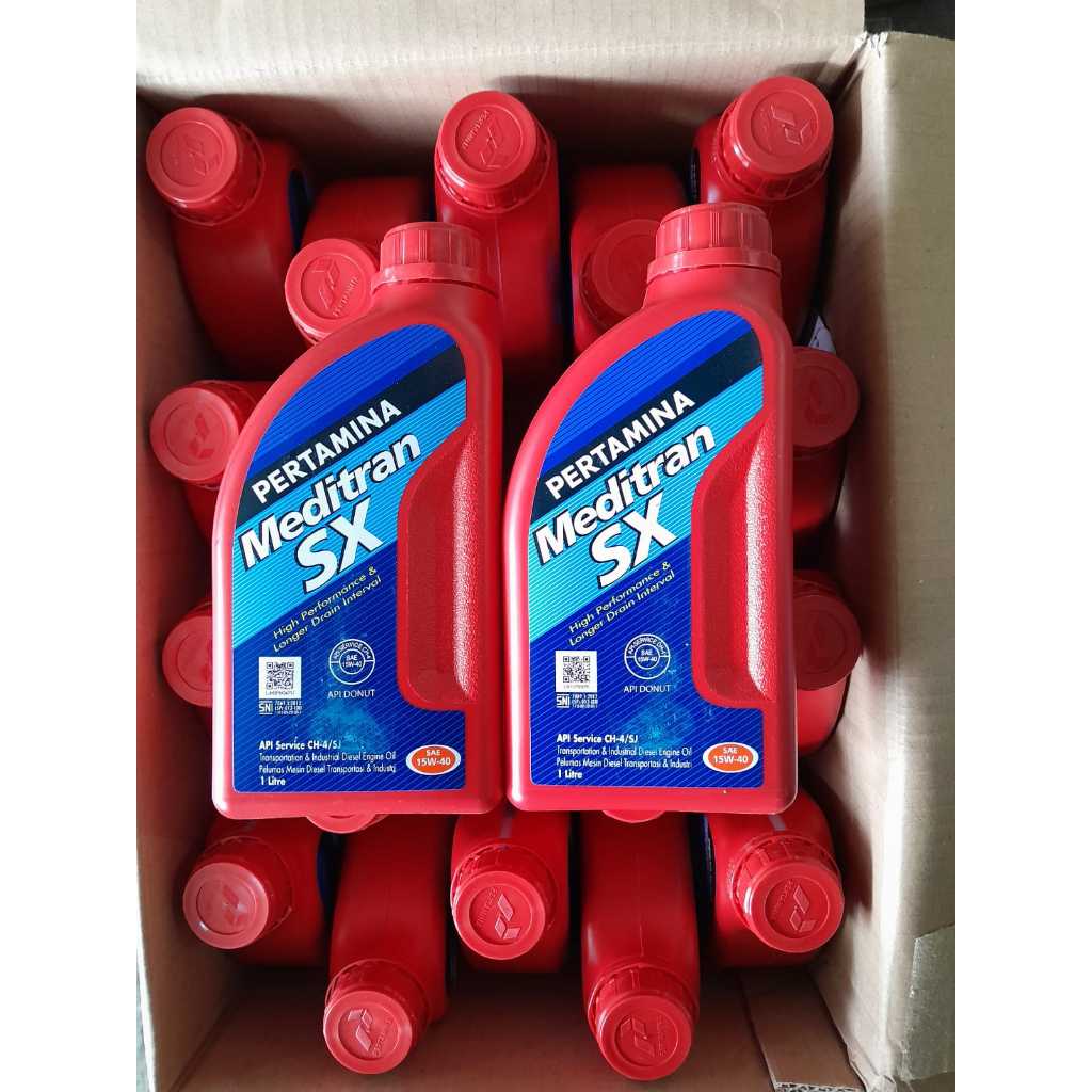 oli meditran sx 1L sae 15w-40 oli diesel resmi pertamina