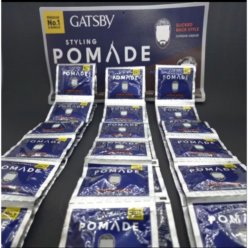 (36pcs) Gatsby Styling Pomade Sachet/GATSBY Minyak Rambut Pria/ Gatsby Pomade Rambut/Hair Styling