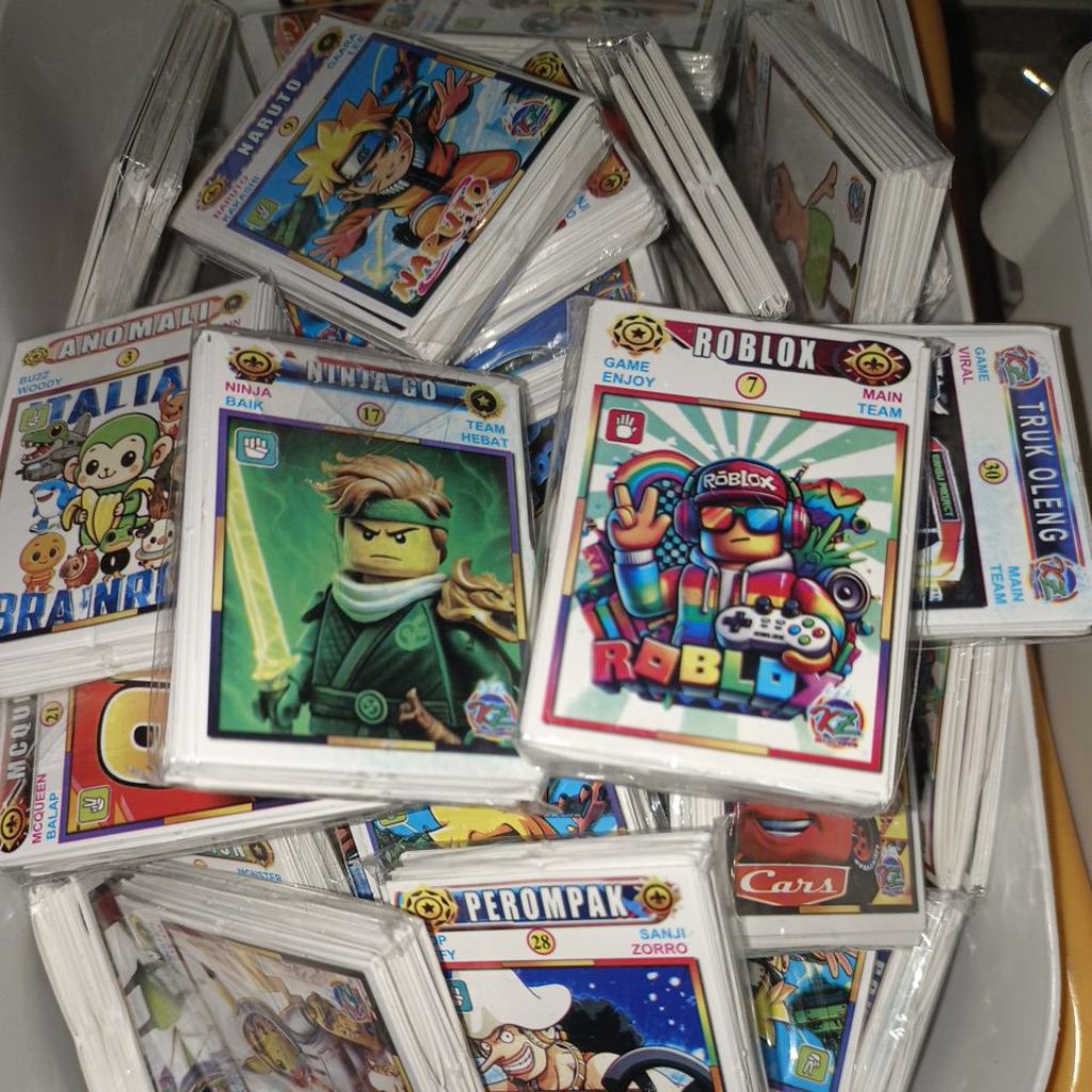 Kartu Kwartet Gambar jumbo/Permainan Kartu Gambar 1pack