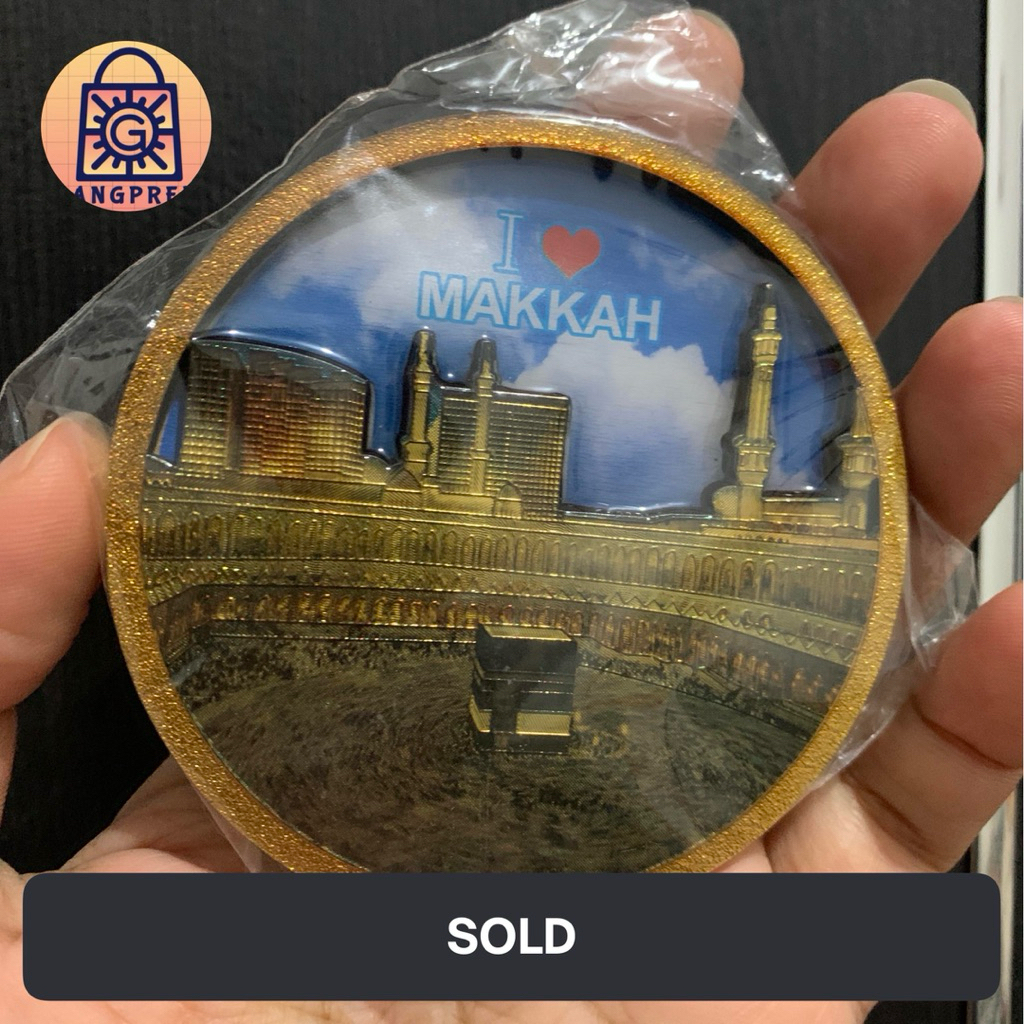 Sovenir mekah arab saudi gantungan kunci magnet
