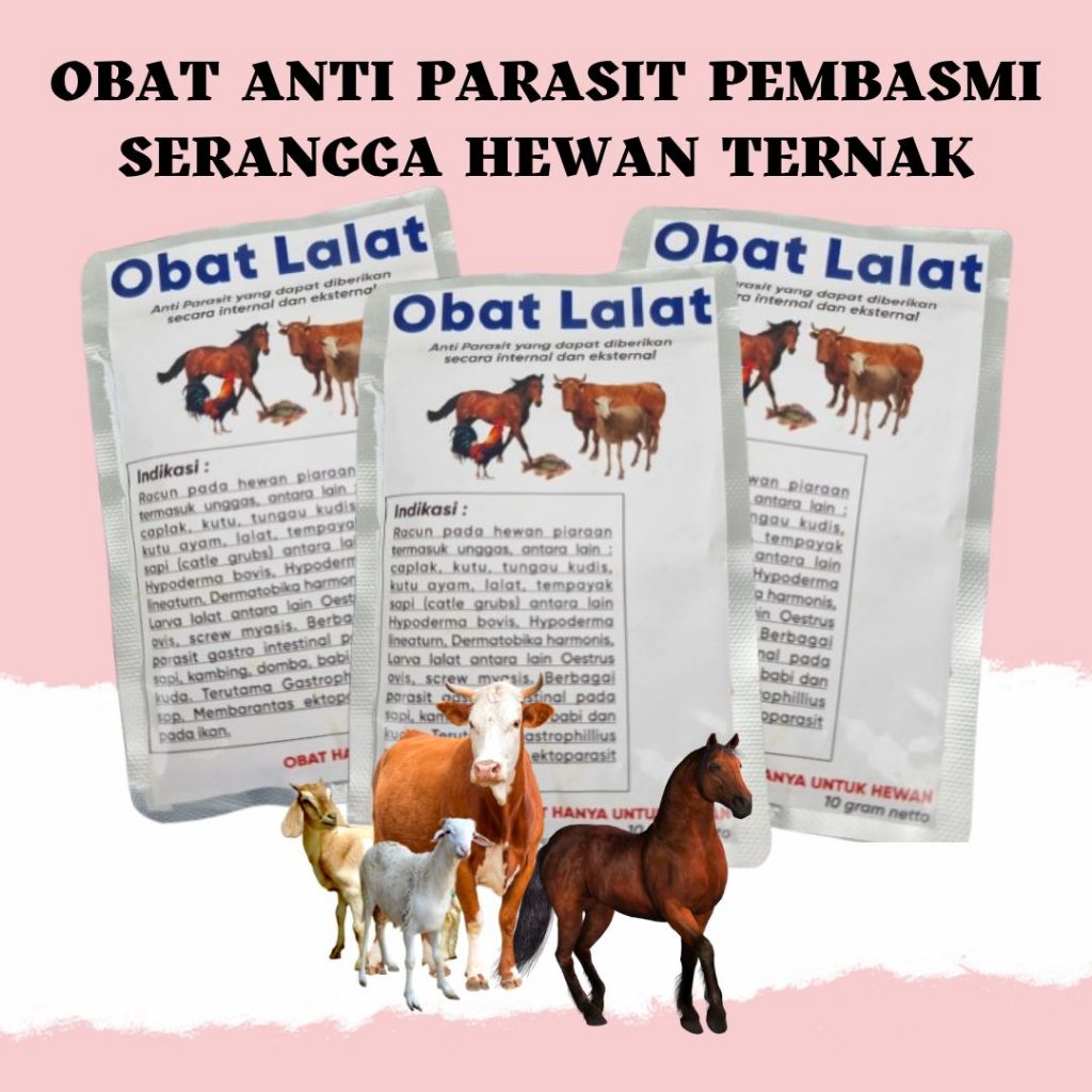 OBAT PEMBASMI LALAT SERANGGA ANTI PARASIT UNTUK HEWAN TERNAK SAPI KAMBING AYAM IKAN BABI
