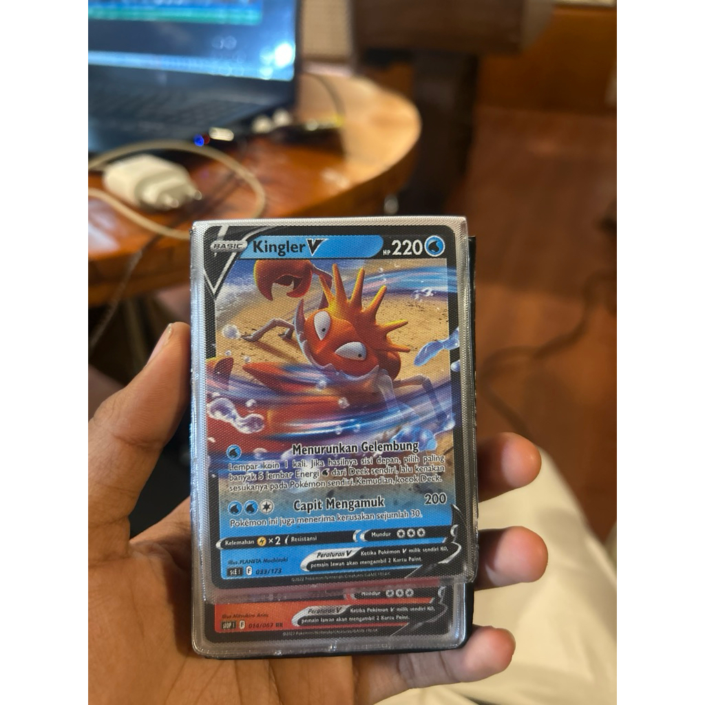 Pokemon Card Kingler V Indonesia Version