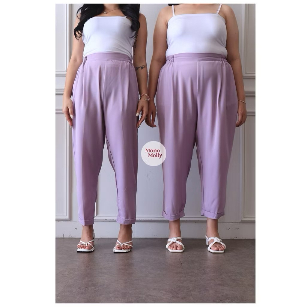 Monomolly - Paula Office Pants - Lilac - Small size