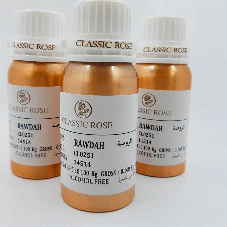 BIBIT BIANG PARFUM RAUDHAH/RAUDAH PARFUME/RAWDAH By CLASSIC ROSE KEMASAN 100 ml FREE TESTER