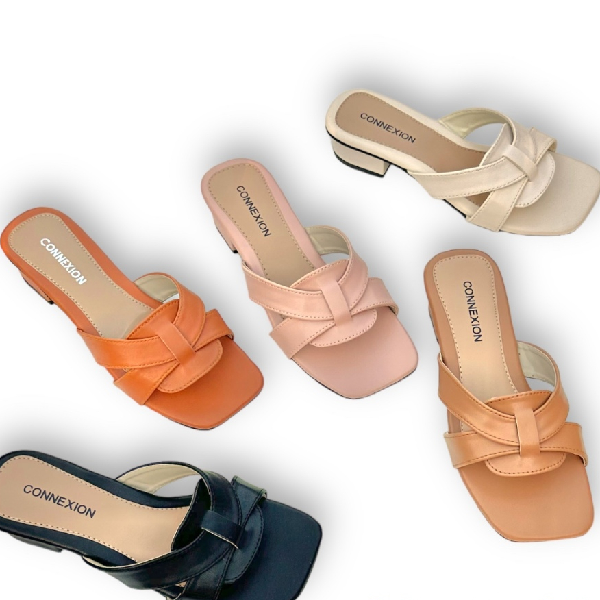 Sandal Wanita Selop Hak 3 cm sandal kondangan
