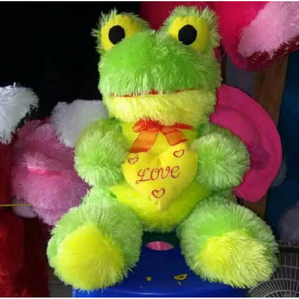 boneka kerropi love ukuran xl 50 cm kodok lucu sweet