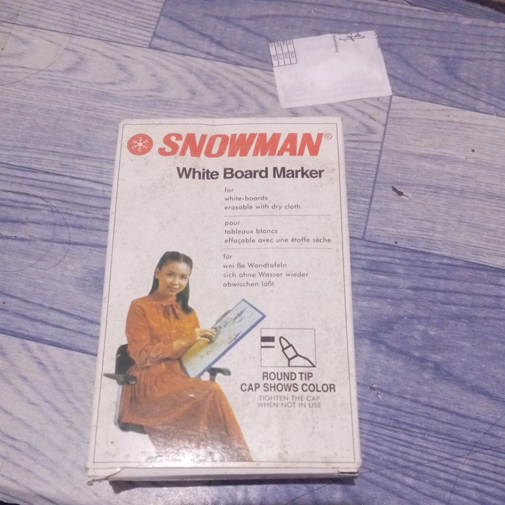 snowman white board marker