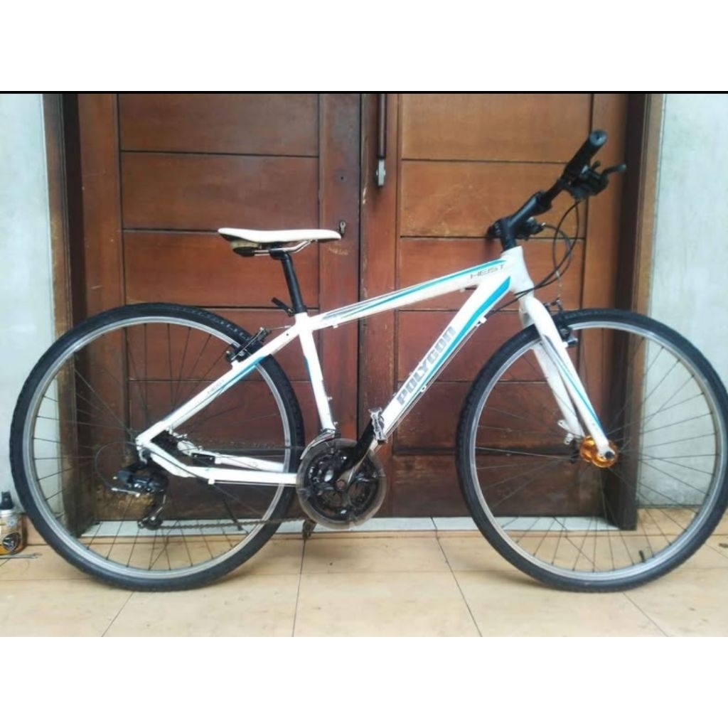 Polygon HEIST White Edition bkn balap fixie mtb seli roadbike