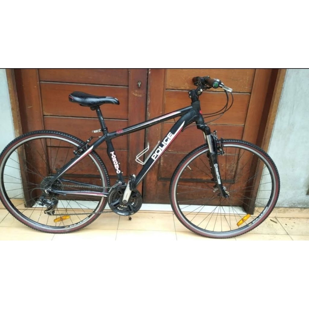 Sepeda Hybrid Police Toronto BLACK Edition bkn Heist balap roadbike Fixi MTB