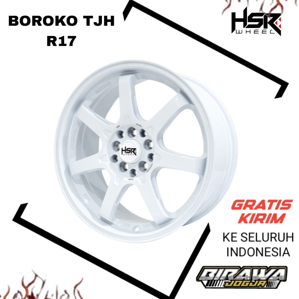 VELK MOBIL RING 17 WARNA PUTIH HSR BOROKO TJH MDOEL TE37 VELG ALTIS ALL NEW AVANZA XENIA HRV BRV