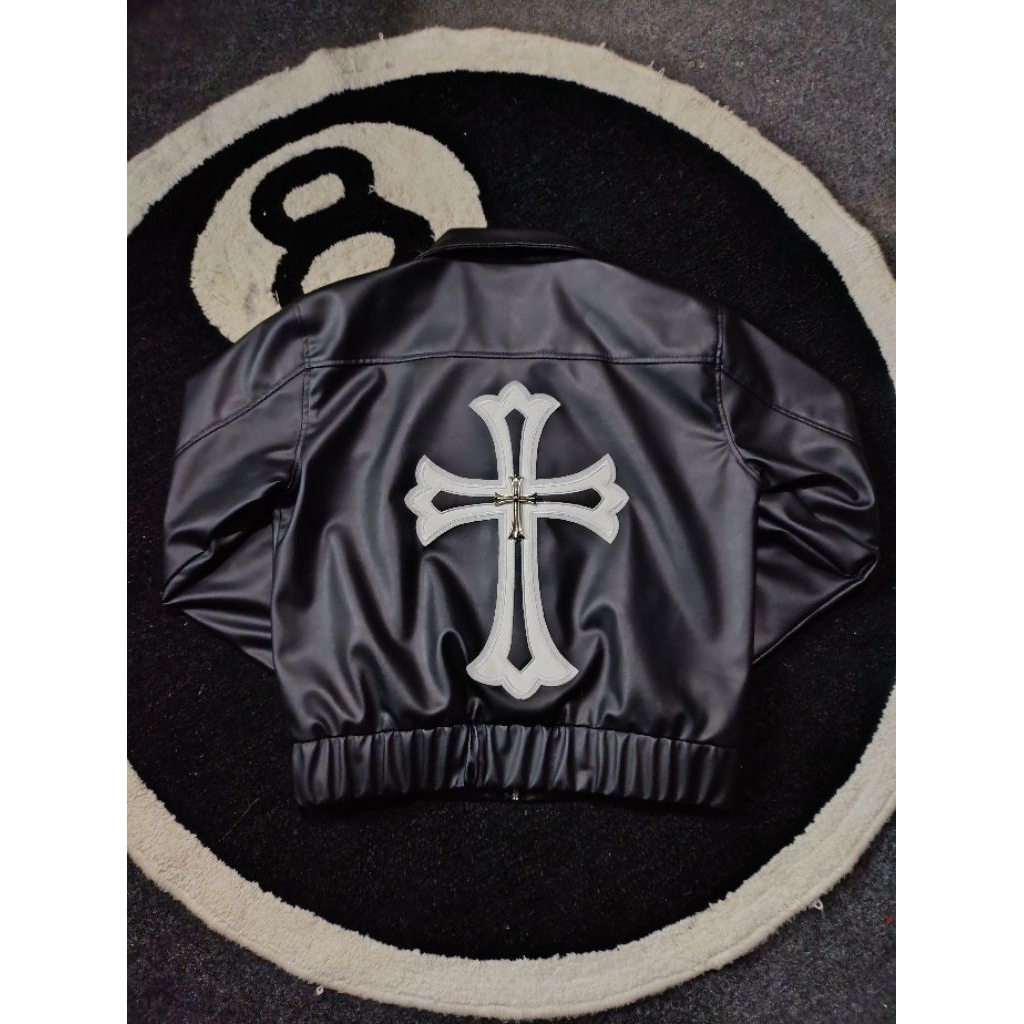 LEATHER JACKET CH BOXY