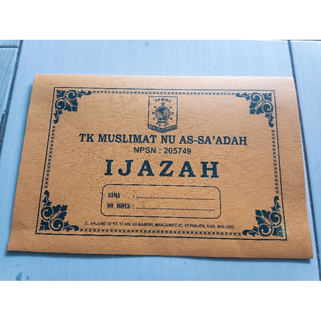 Map Ijazah BC TIK MOTIF & BC TIK POLOS