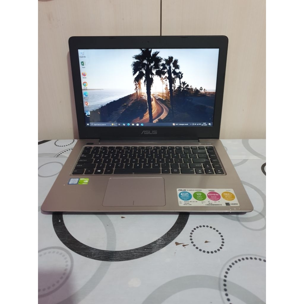 ASUS A456UR INTEL CORE I5 GEN7 RAM 8GB SSD 512 NVIDIA GEFORCE 930MX 2GB