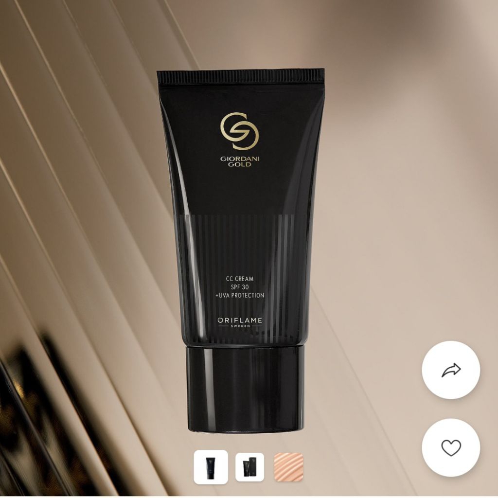 Giordani gold cc cream spf 30+uva protection/foundation oriflame/alas bedak