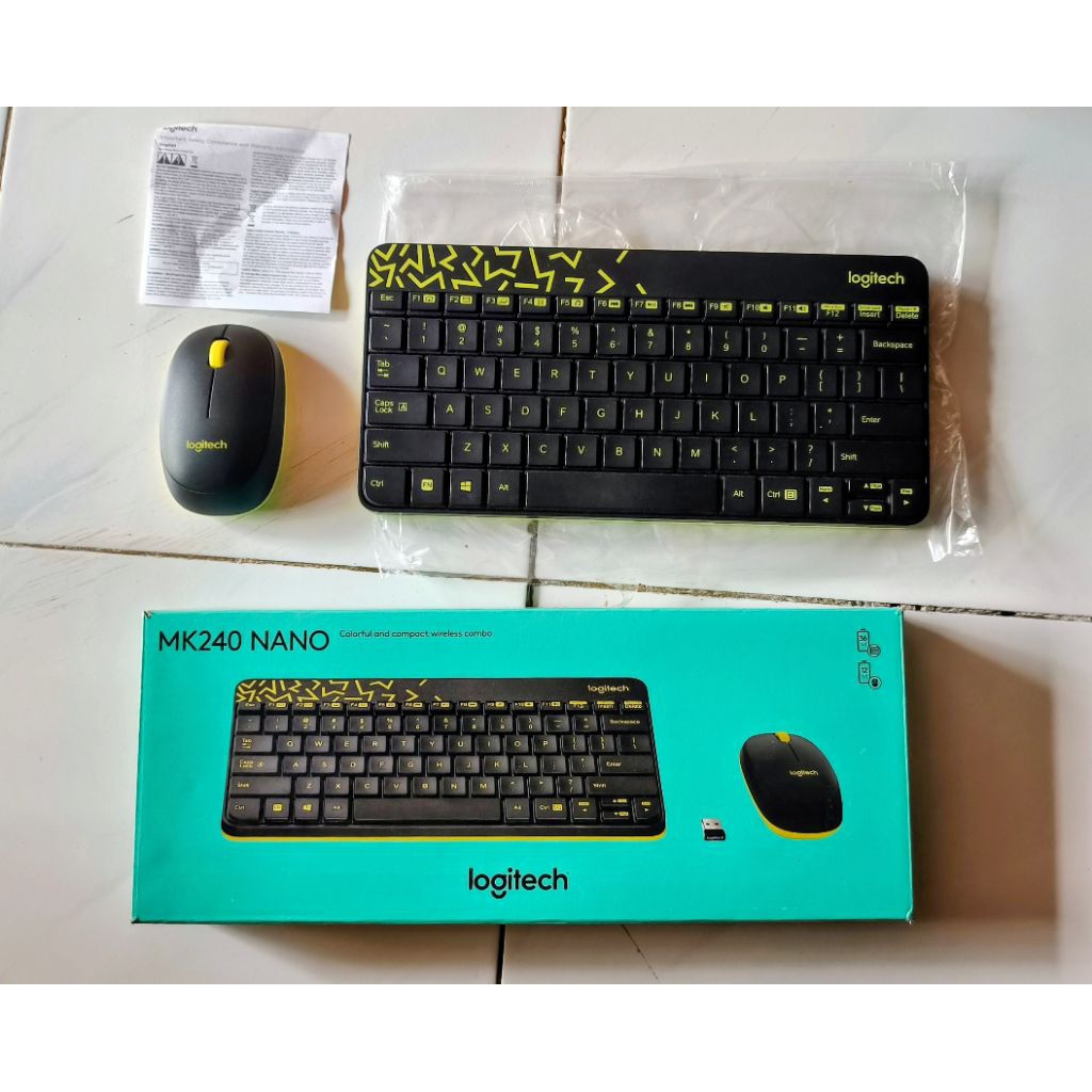 Logitech MK240 Wireless Keyboard dan Mouse