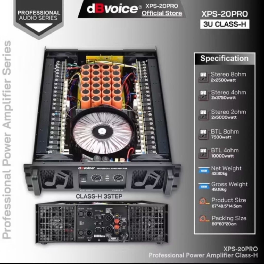 AUDIO Power dB Voice XPS 20 PRO Original Amplifier db Voice XPS 20PRO SOUND AUDIO