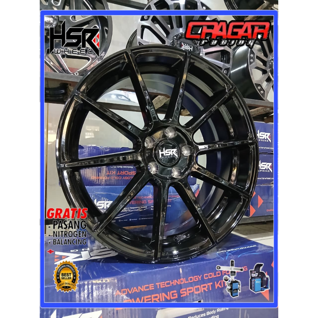 Velg Mobil Racing Ring 19 Lubang 5 Untuk Innova Zenix Venturer Mercy Audi Dll - Hsr Nsx R19