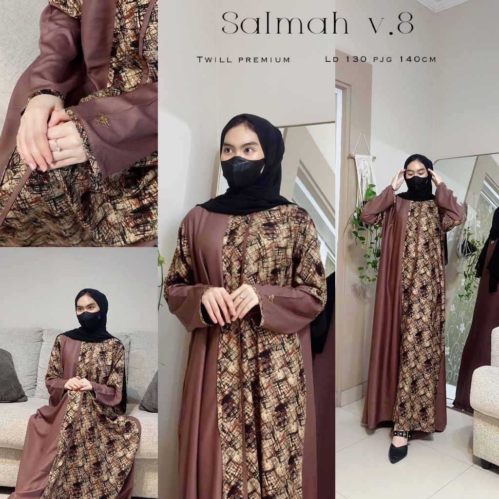 DASTER KAFTAN SALMAH FAIRUZ ORI GAMIS MAXI KATUN TWILL PREMIUM
