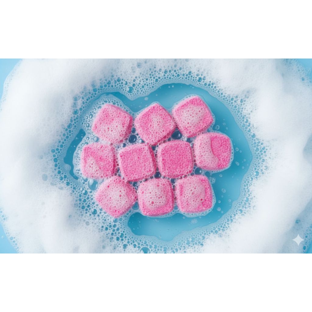 Strawberry Milkshake Bubble Bath Bomb 10 Cube – Busa Melimpah Wangi Manis | Spa Mandi Busa Anak Dewa