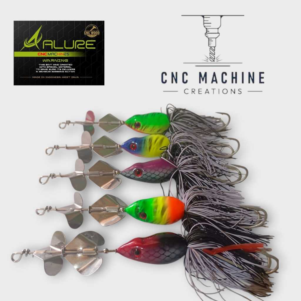 Buzzbait Slater Double Propeller  Umpan gabus toman Alure