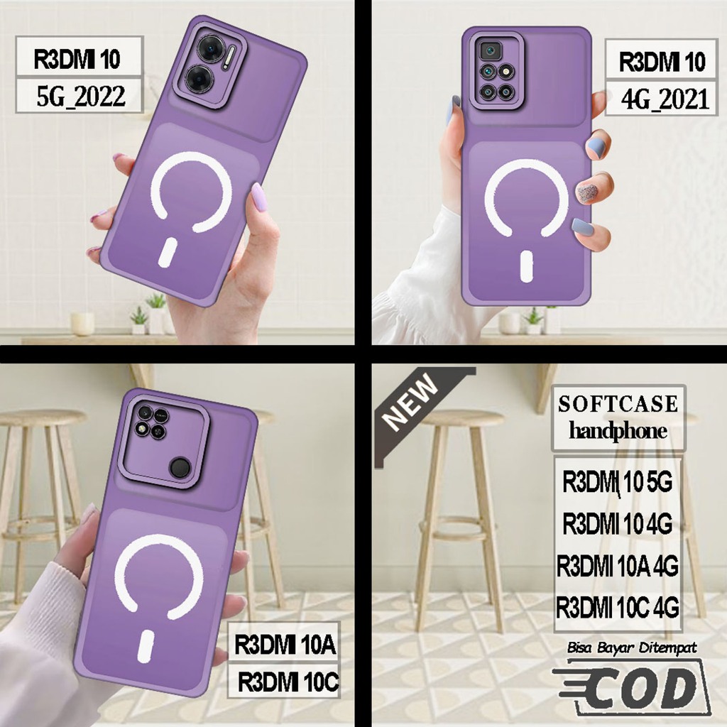 Case REDMI 10 5G ,REDMI 10 4G ,case REDMI 10A ,case REDMI 10C _Casing silikon hitam bening elastis