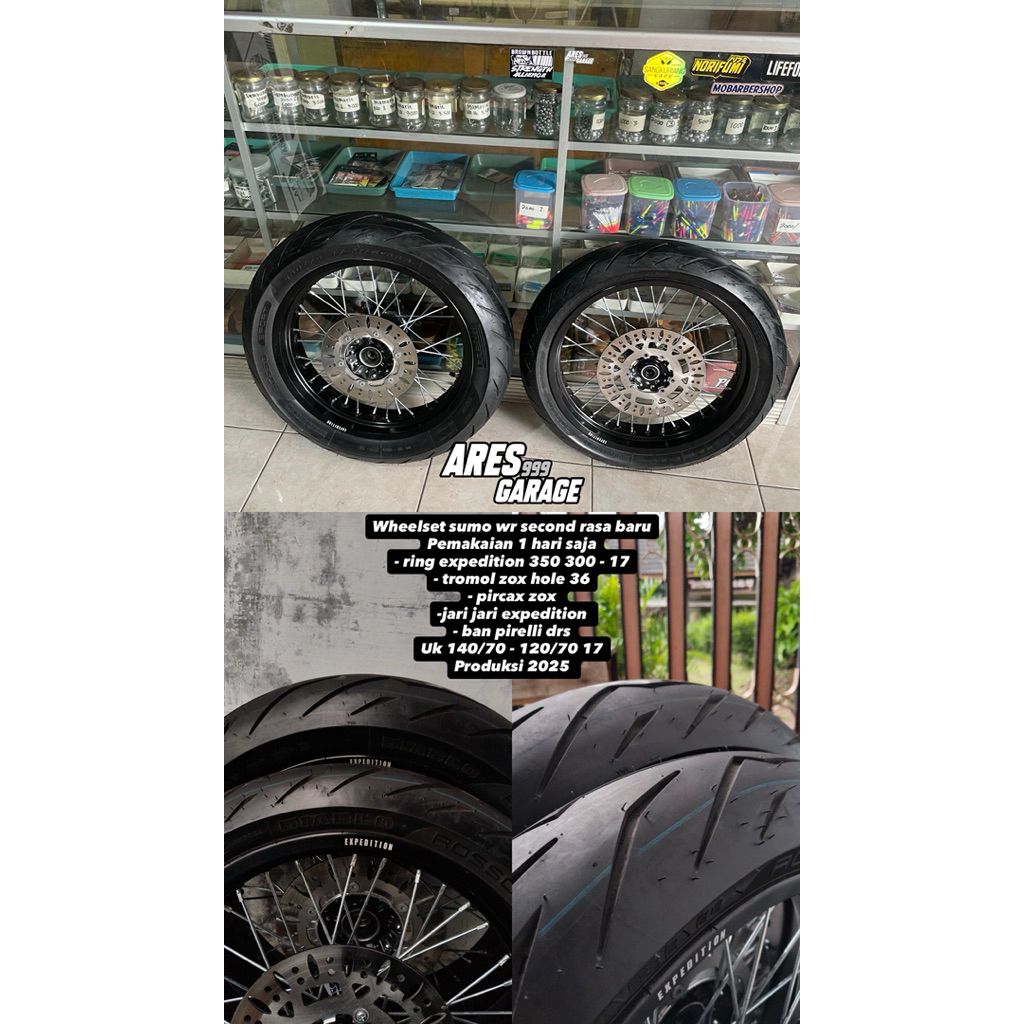 WHEELSET SUPERMOTO YAMAHA WR VELG SUPERMOTO WR155 WHEELSET EXPEDITION YAMAHA WR VELG EXPEDITION WR