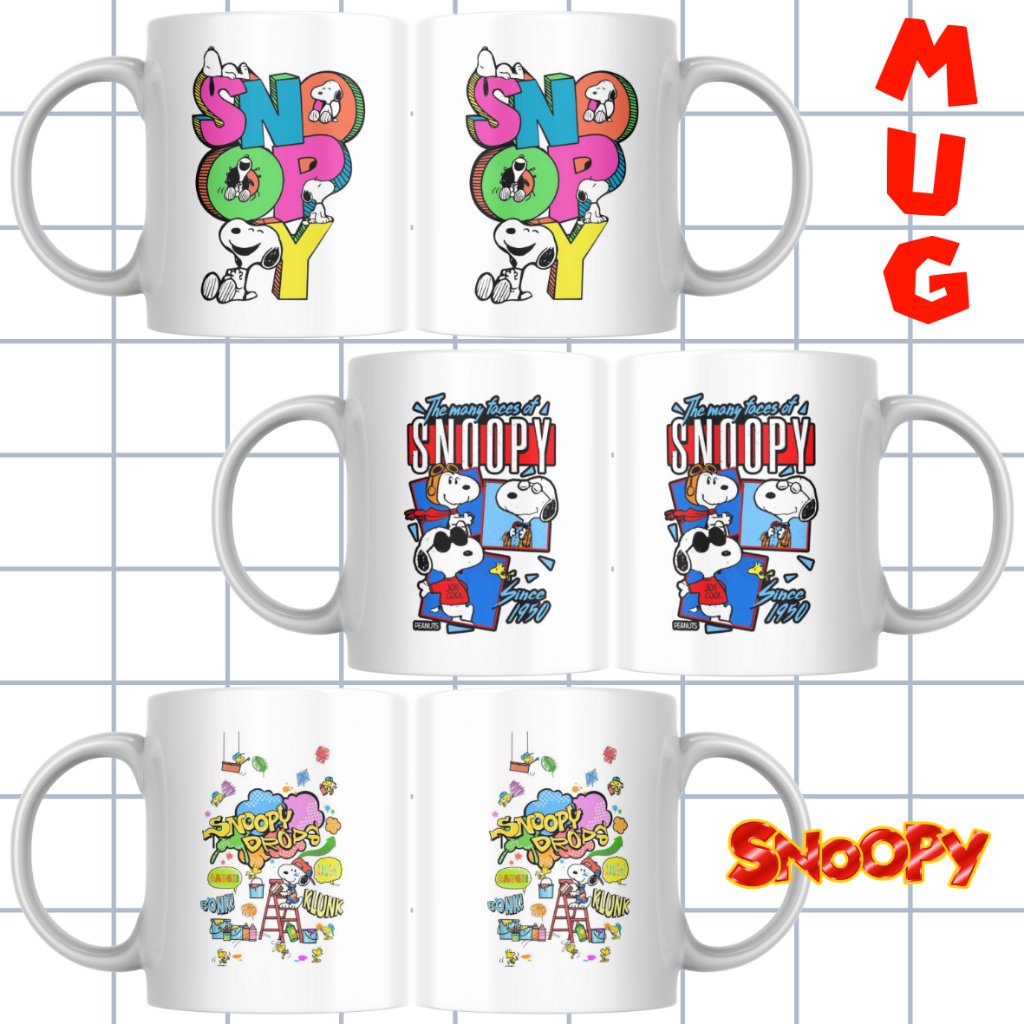 Mug Snoopy / Gelas Snoopy / Cangkir Snoopy