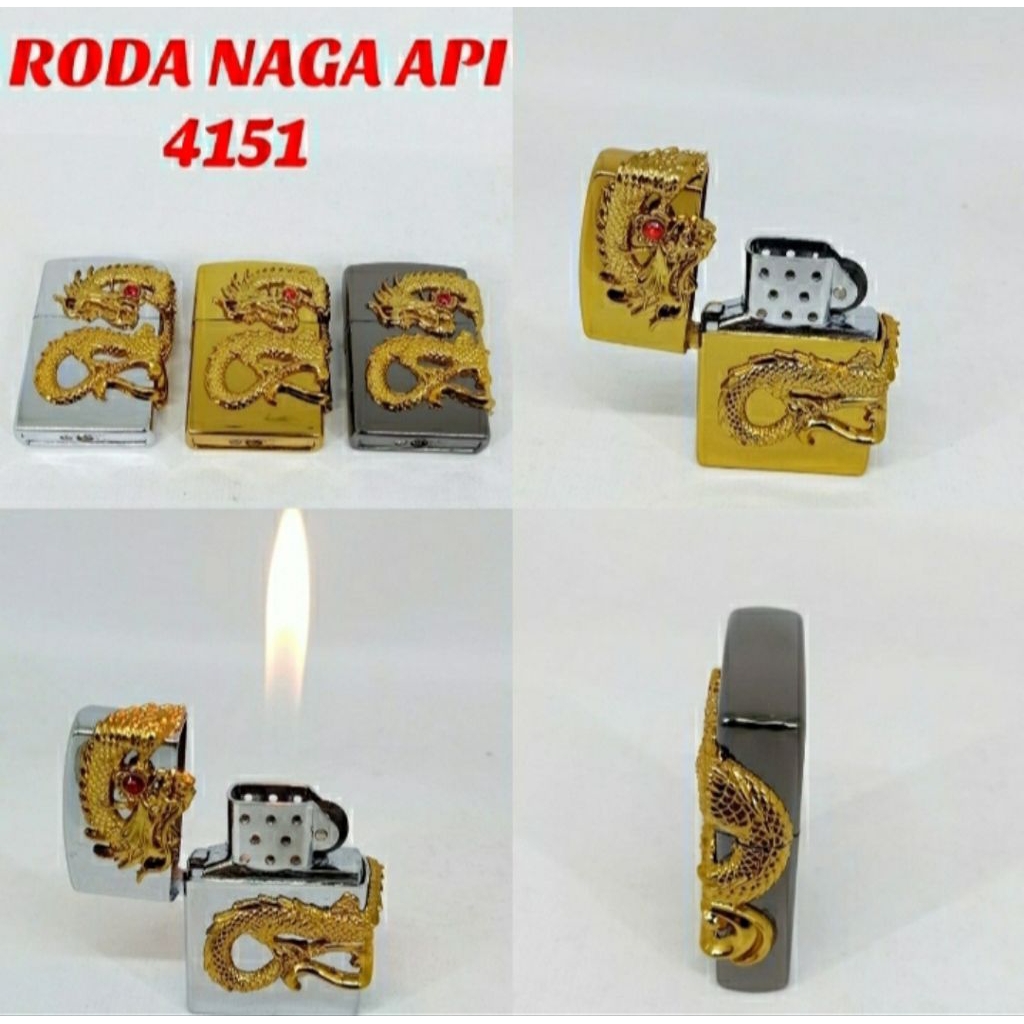 korek api roda sumbu motif naga pemantik/korek minyak sumbu gambar naga OE