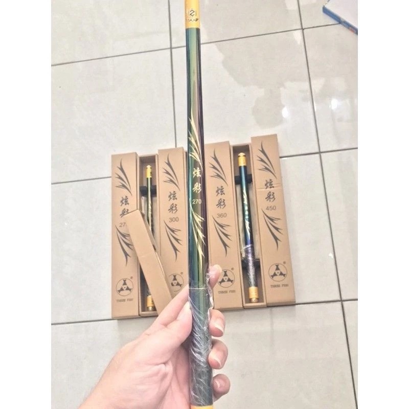 JORAN TEGEK CARBON THREEFISH XUANCAI RUAS PENDEK 38CM / BISA COD