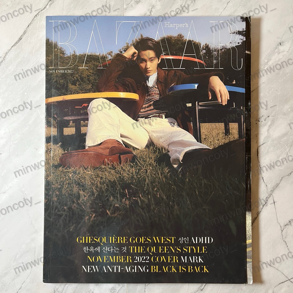 mark lee nct dream 127 superm harper's bazaar magazine magz