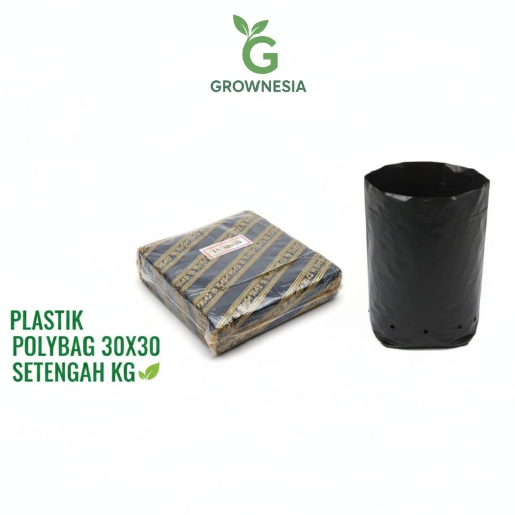 Plastik Polybag 30x30 Tebal – Polybag Ukuran Sedang untuk Sayur & Buah