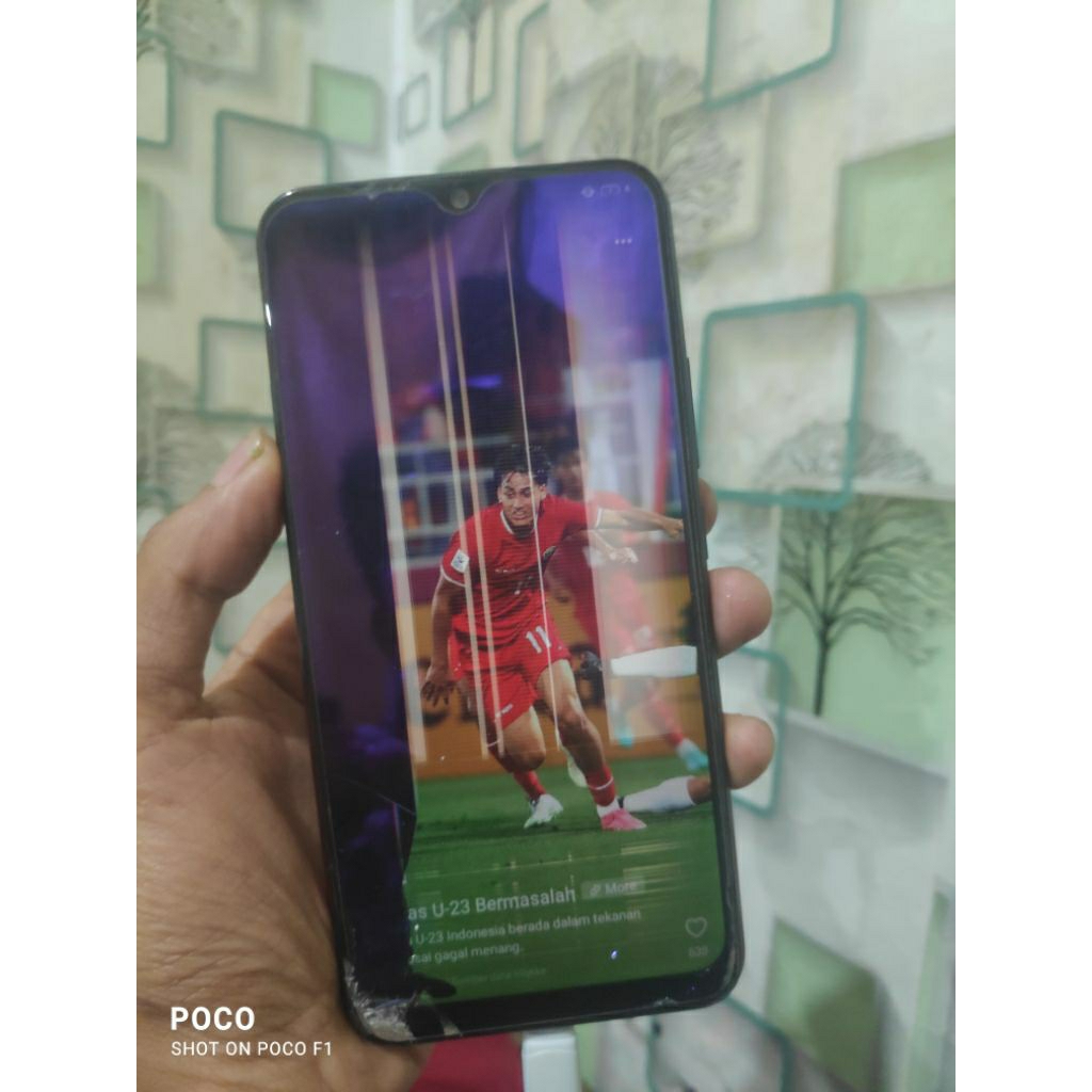vivo y12 kondisi mesin hidup segel lcd pecah