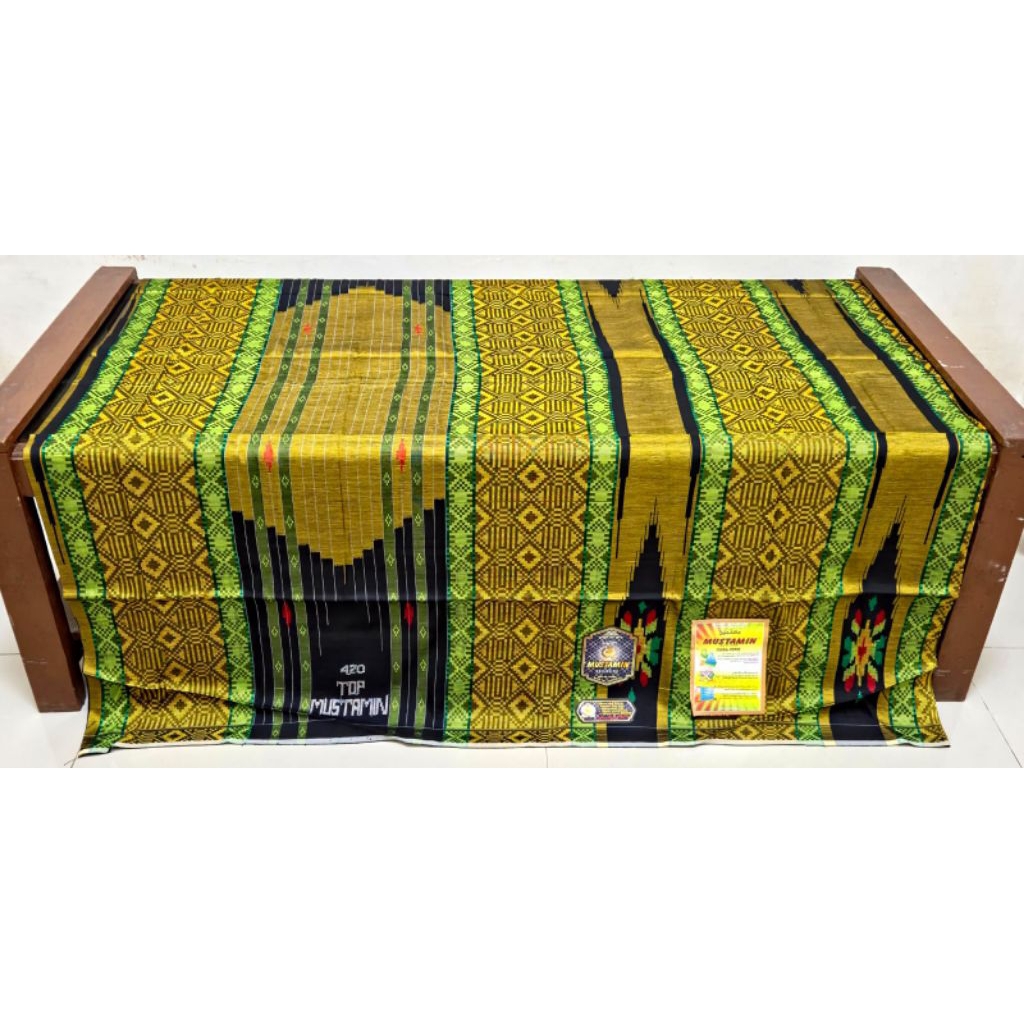 Sarung tenun songket Mustamin 420 SGC full sutra skelas bhs sutra sge ski excellent