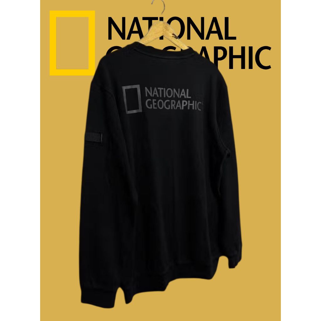crewneck national geographic patch reflektif original