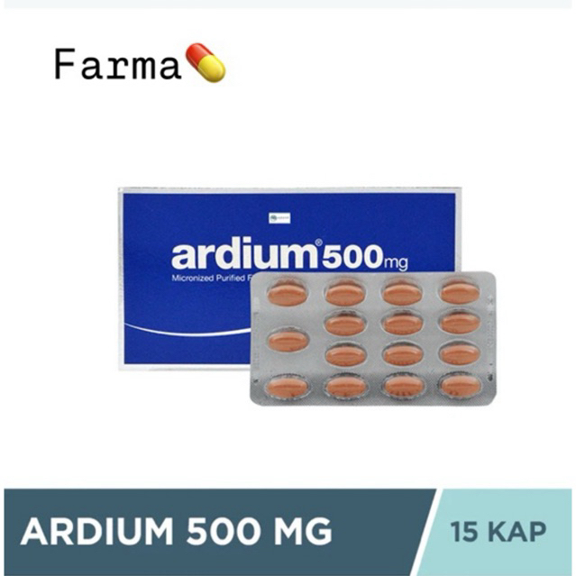 Ardium obat wasir varises 500mg 15 Tablet ORIGINAL