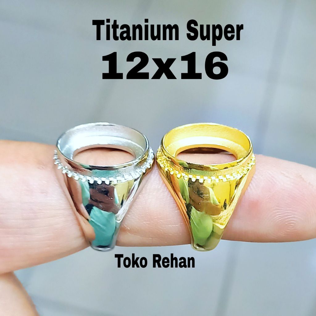 Cincin Ring Emban Titanium Super 12x16