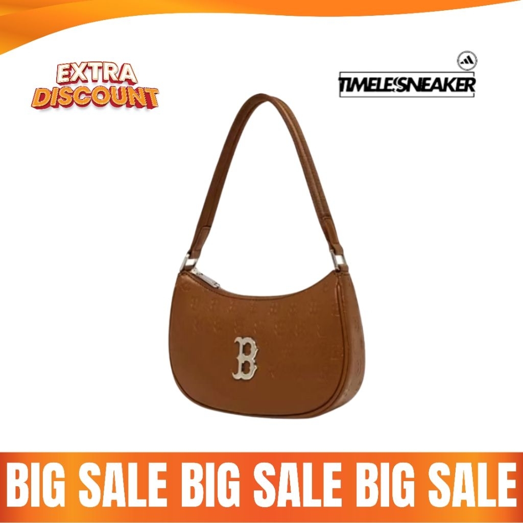 MLB MONOGRAM EMBO SHOULDER BAG BOSTON REDSOX