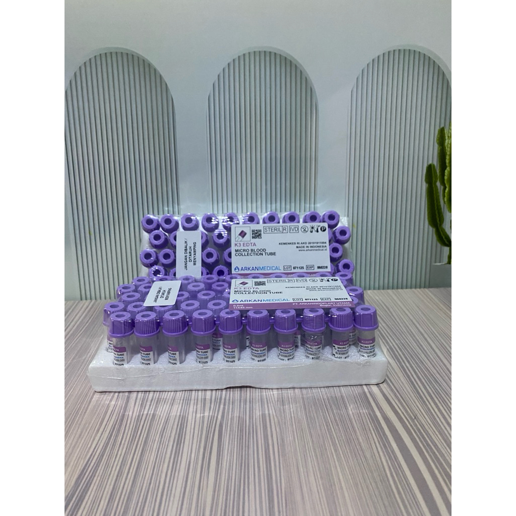 Tabung microtube EDTA 0,5ml