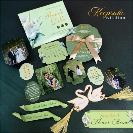 UNDANGAN KEEPSAKE PERNIKAHAN - WEDDING KEEPSAKE INVITATION - WEDDING VOWS KONTEN CINEMATIC  AESTHETI