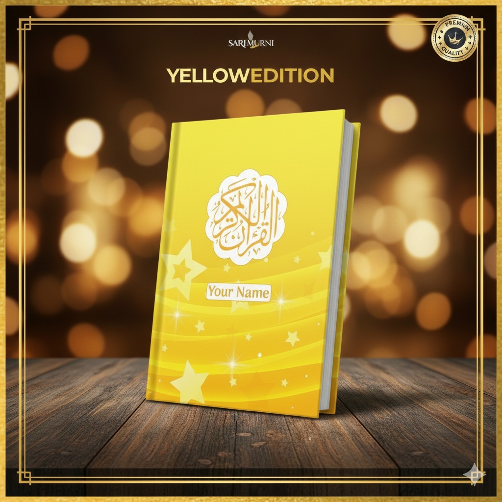 Sari Murni Jakarta - Alquran Custom Nama Terjemahan Perkata Latin A5 A6 Yellow Edition SM-043