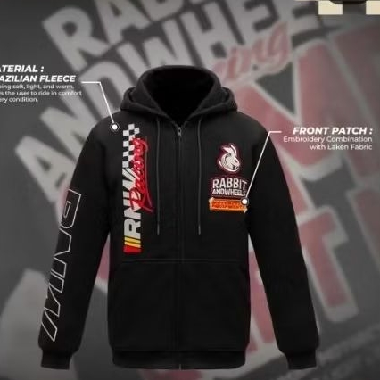 HOODIE RABBIT AND WHEELS VONTEGA ZIPPER