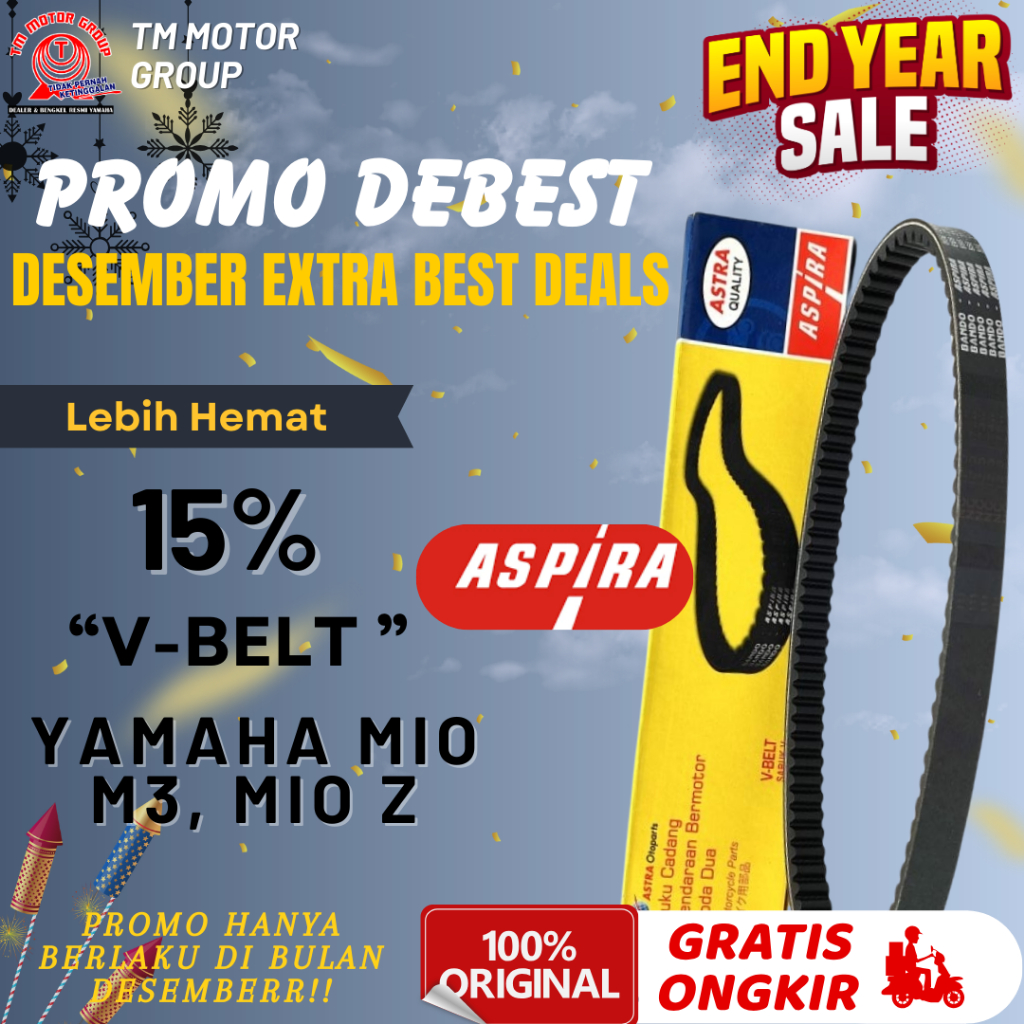 V-BELT/VANBELT YAMAHA MIO M3, MIO Z ORIGINAL ASPIRA