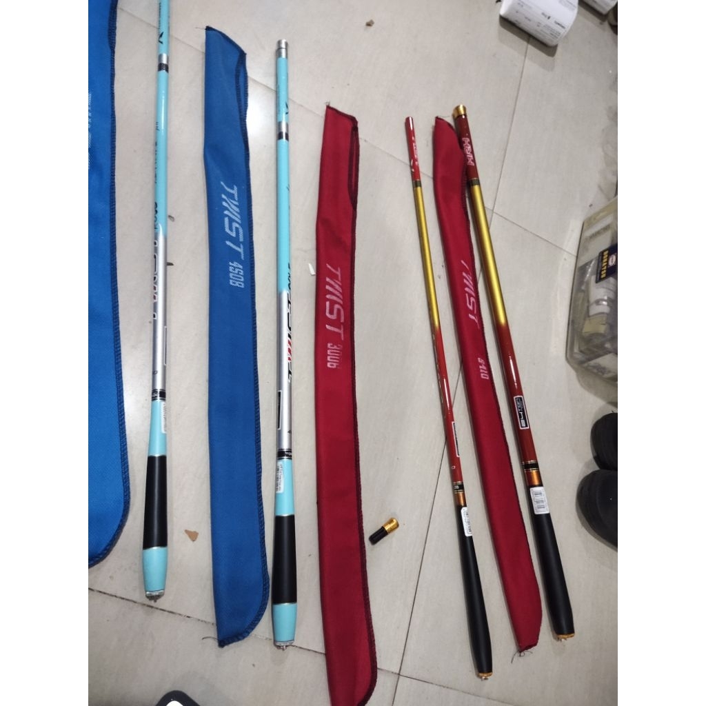 Promo Tegeg.Pancing Carbon Tornado 300 Cm 360 Cm 450 Cm 540 Cm Carbon Joran Tegeg Carbon