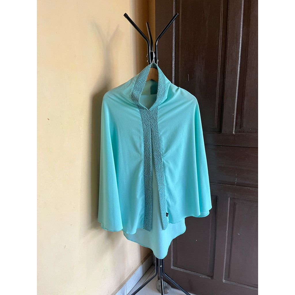 hijab panjang jilbab syari khimar jumbo tosca murah cantik